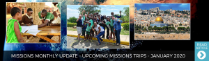 January 2020 - Upcoming Missions Trips